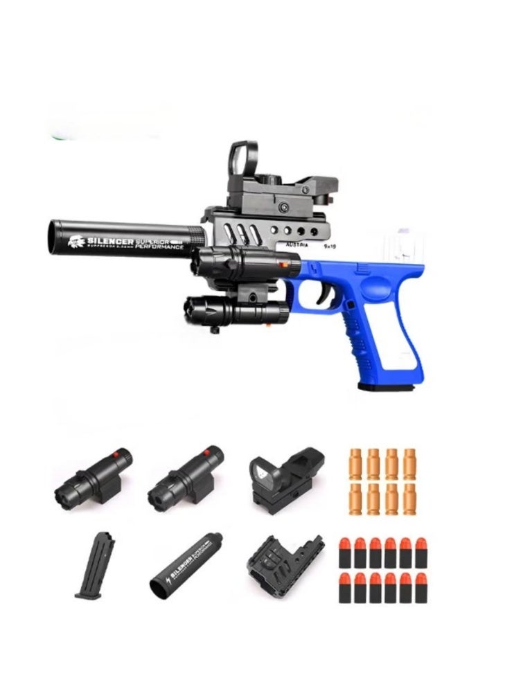 الواحة-TH مسدسات ألعاب برصاص إسفنجي، مسدس غلوك برصاص إسفنجي متواصل، مسدس ألعاب رغوي، ألعاب إطلاق نار، مسدسات ألعاب للأطفال برصاص إسفنجي مع رصاصة إسفنجية من مادة إيفا - Image 1